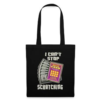 Je ne peux pas arrêter de gratter - Sac en tissu - noir - Devant