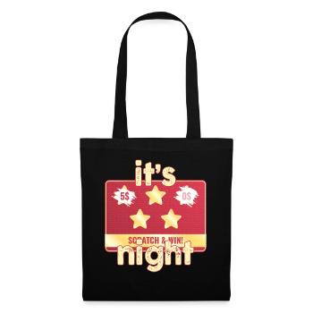 Es ist Scratch And Win Night - Stoffbeutel - Schwarz - Vorne