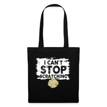 Je ne peux pas m’arrêter de me gratter - Sac en tissu - noir - Devant