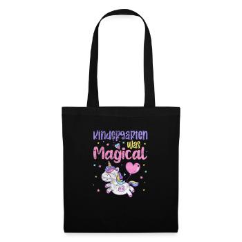 École maternelle - Sac en tissu - noir - Devant