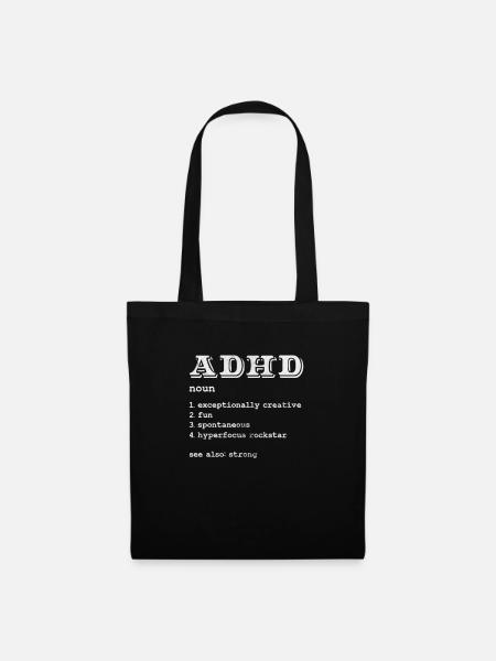 ADHD - Tote Bag - black