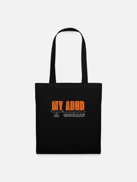ADHD - Tote Bag - black