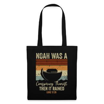 Noé était un théoricien du complot et il pleuvait - Sac en tissu - noir - Devant