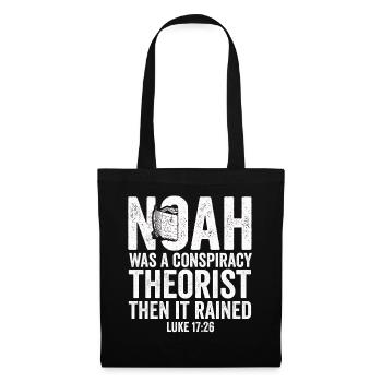 Noé était un théoricien du complot et il pleuvait - Sac en tissu - noir - Devant
