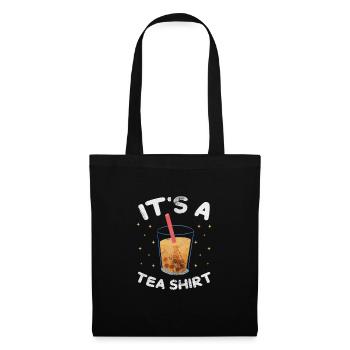 Bubble Tea Boba Tea Kawaii Cadeau - Sac en tissu - noir - Devant