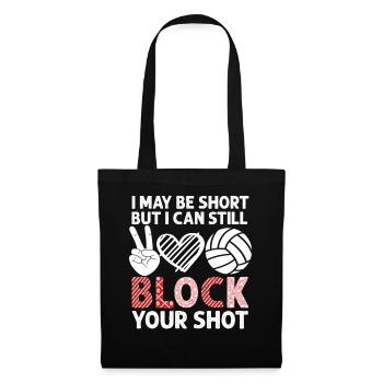 Je peux bloquer votre tir Volleyball de plage - Sac en tissu - noir - Devant