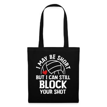 Ich kann deinen Schuss blocken - Stoffbeutel - Schwarz - Vorne