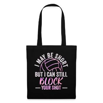 Je peux bloquer votre tir Volleyball de plage - Sac en tissu - noir - Devant