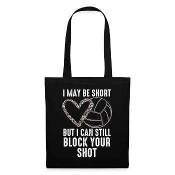 I Can Block Your Shot Beach Volleyball - Tote Bag - black - Front