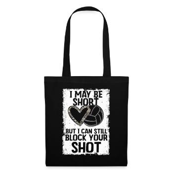 Je peux bloquer votre tir Volleyball de plage - Sac en tissu - noir - Devant