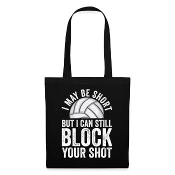Je peux bloquer votre tir Volleyball de plage - Sac en tissu - noir - Devant