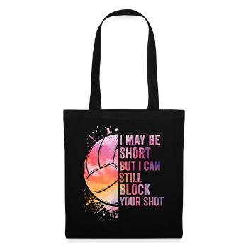 I Can Block Your Shot Beach Volleyball - Tote Bag - black - Front