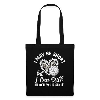 Je peux bloquer votre tir Volleyball de plage - Sac en tissu - noir - Devant