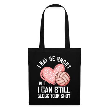 Je peux bloquer votre tir Volleyball de plage - Sac en tissu - noir - Devant