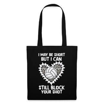 Je peux bloquer votre tir Volleyball de plage - Sac en tissu - noir - Devant