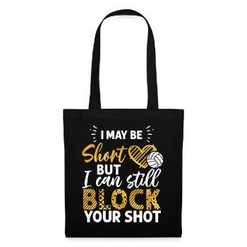 I Can Block Your Shot Beach Volleyball - Tote Bag - black - Front