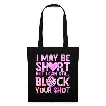 Je peux bloquer votre tir Volleyball de plage - Sac en tissu - noir - Devant