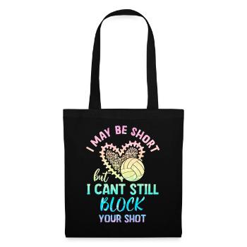 Je peux bloquer votre tir Volleyball de plage - Sac en tissu - noir - Devant