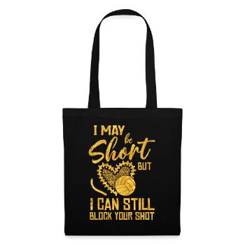 Je peux bloquer votre tir Volleyball de plage - Sac en tissu - noir - Devant