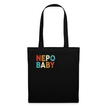 Vetternwirtschaft Nepo Baby - Stoffbeutel - Schwarz - Vorne