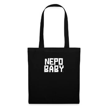 Vetternwirtschaft Nepo Baby - Stoffbeutel - Schwarz - Vorne