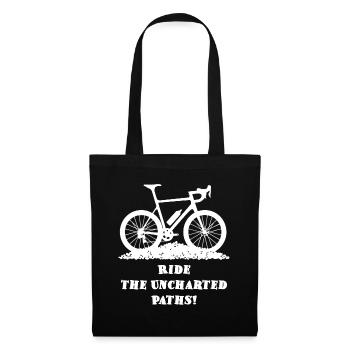 Chemins inconnus – Gravel Bike - Sac en tissu - noir - Devant