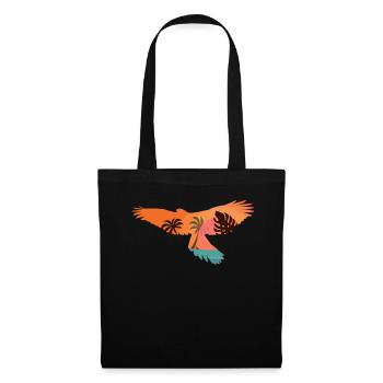 Fauconnerie Oiseau Faucon Chasse Fauconnier - Sac en tissu - noir - Devant