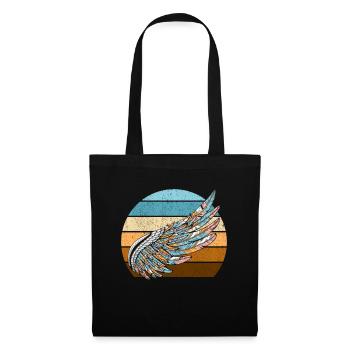 Fauconnerie Oiseau Faucon Chasse Fauconnier - Sac en tissu - noir - Devant