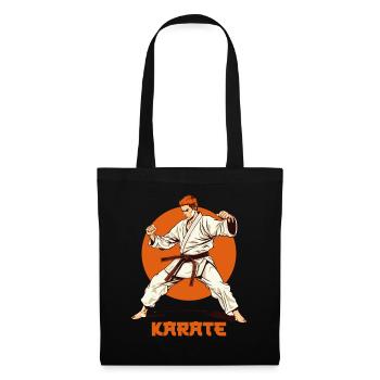 Karate - Stoffbeutel - Schwarz - Vorne
