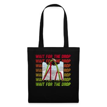 Wait For The Drop Roller Coaster - Tote Bag - black - Front