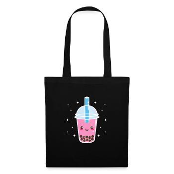 Bubble Tea - Stoffbeutel - Schwarz - Vorne