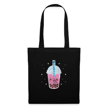 Bubble Tea Boba Tea Kawaii Cadeau - Sac en tissu - noir - Devant