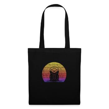 Loutre - Sac en tissu - noir - Devant
