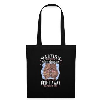 Otter - Stoffbeutel - Schwarz - Vorne