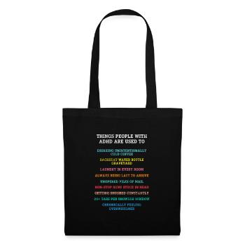 ADHD - Tote Bag - black - Front