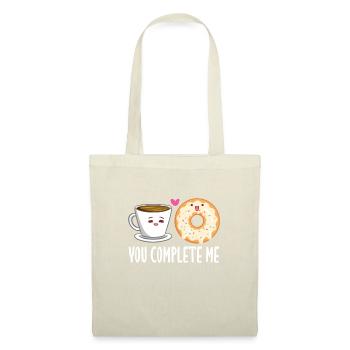 Café Donut Caféine Espresso Barista Cadeau - Sac en tissu - nature - Devant