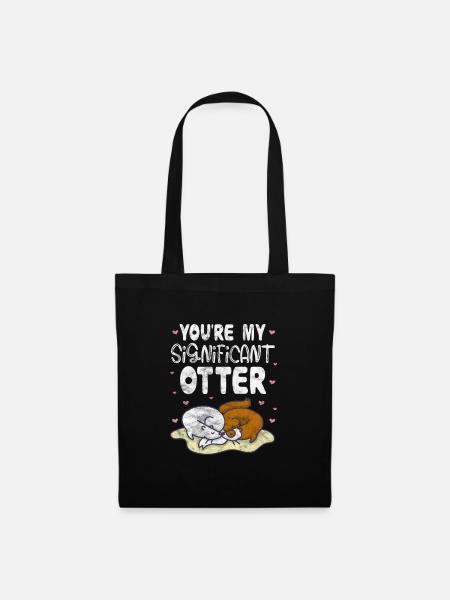 Otter - Stoffbeutel - Schwarz