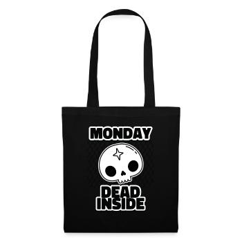 Good mood Monday - funny office outfit - Tote Bag - black - Front