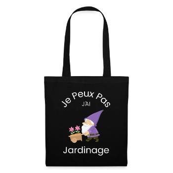 Jardinage Jardin Cadeau Jardinier - Sac en tissu - noir - Devant