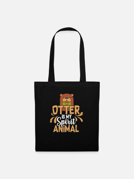 Otter - Stoffbeutel - Schwarz