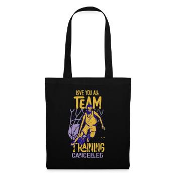 Je t’aime tout l’entraînement de l’équipe Basketball annulé - Sac en tissu - noir - Devant