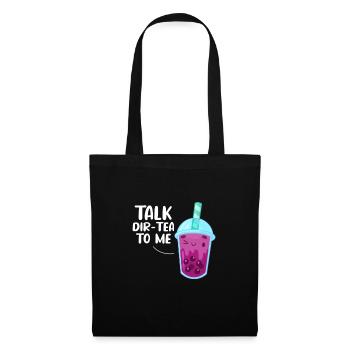 Bubble Tea - Stoffbeutel - Schwarz - Vorne