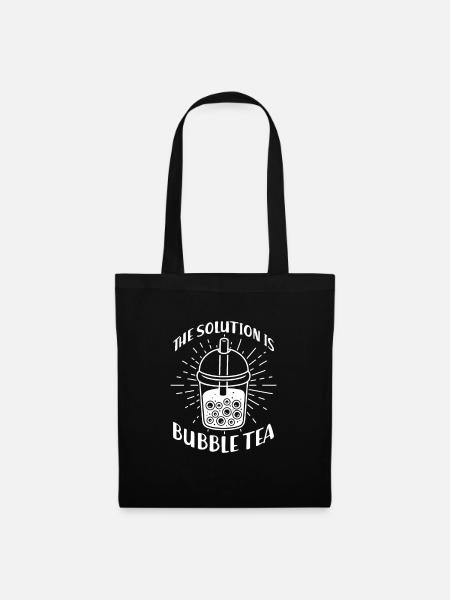Bubble Tea - Stoffbeutel - Schwarz