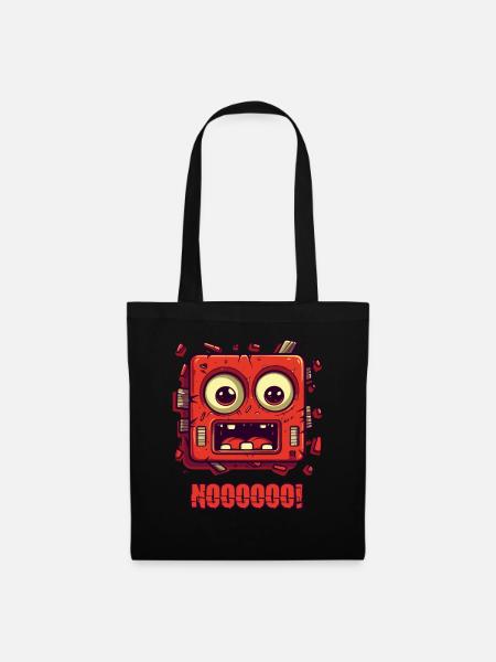 No! Funny face - Tote Bag - black