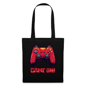 Parodie Robuster Gaming Controller, game on - Stoffbeutel - Schwarz - Vorne
