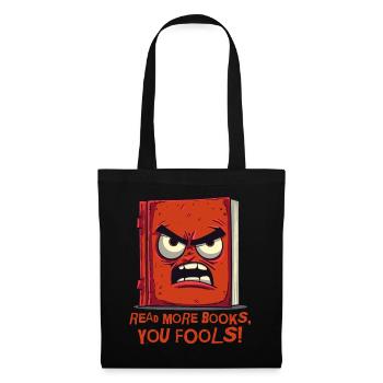Read more books! Angry Book - Tote Bag - black - Front