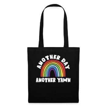 Un autre jour, un autre bâillement - Sac en tissu - noir - Devant