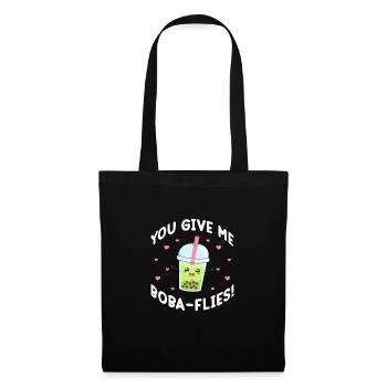 Bubble Tea - Stoffbeutel - Schwarz - Vorne