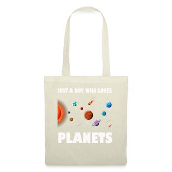 Juste un garçon qui aime les planètes du système solaire - Sac en tissu - nature - Devant