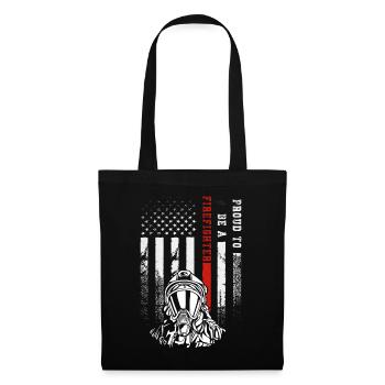 Proud To Be A Firefighter Outfit Feuerwehrmann - Tote Bag - black - Front